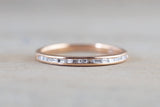 Smooth Channel Baguette Diamond Band