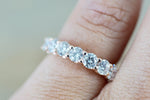 U Prong Round Diamond Band Ring ASPBR010049