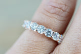 U Prong Round Diamond Band Ring ASPBR010049