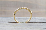 18kt Yellow Gold Shared Single Prong Diamond Band