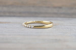18kt Yellow Gold Shared Single Prong Diamond Band