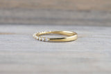 18kt Yellow Gold Shared Single Prong Diamond Band