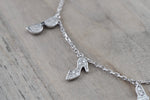 18k White Gold Diamond Charm Bracelet