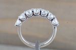 U Prong Round Diamond Band Ring ASPBR010049