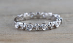 Gold Diamond Bead Band Ring Vintage Bead ASPBR010047