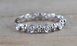 Gold Diamond Bead Band Ring Vintage Bead ASPBR010047