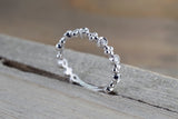 Gold Diamond Bead Band Ring Vintage Bead ASPBR010047