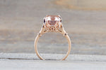 Payment Plan 2 Emerald Cut Morganite Diamond Vintage Engagement Ring 10x8