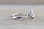 Moissanite  Gold Solitaire Round 8mm Melrose