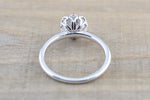 Moissanite  Gold Solitaire Round 8mm Melrose