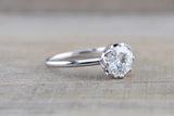 Moissanite  Gold Solitaire Round 8mm Melrose