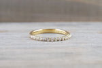 18kt Yellow Gold Shared Single Prong Diamond Band