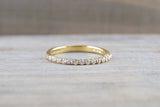 18kt Yellow Gold Shared Single Prong Diamond Band