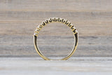 18kt Yellow Gold Shared Single Prong Diamond Band