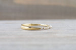 18kt Yellow Gold Shared Single Prong Diamond Band