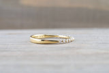 18kt Yellow Gold Shared Single Prong Diamond Band