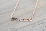14k Solid Rose Gold Fiance Pendant Necklace 18" Chain Included