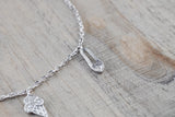 18k White Gold Diamond Charm Bracelet