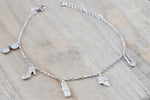 18k White Gold Diamond Charm Bracelet