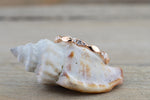 14kt Rose Gold Segment Diamond Ring Band Wedding Engagement Stack Dainty Full Eternity