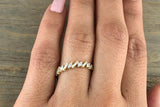 Payment plan for Valerie 18k Gold Diamond Baguette Zig Zag Marquis and Rectangle Segments Ring Band