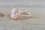 Rebecca Oval Morganite 11x9mm ASPER1430040