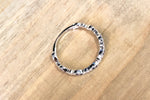 14k White Gold Diamond and Sapphire Art Deco Band ASPBR010066