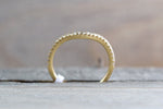 Gold Curved V Groove Chevron Diamond Ring ASPBR010058