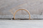 14kt Rose Gold Diamond Milgrain Etching Vintage Wedding Engagement Anniversary Band Ring Thin Dainty