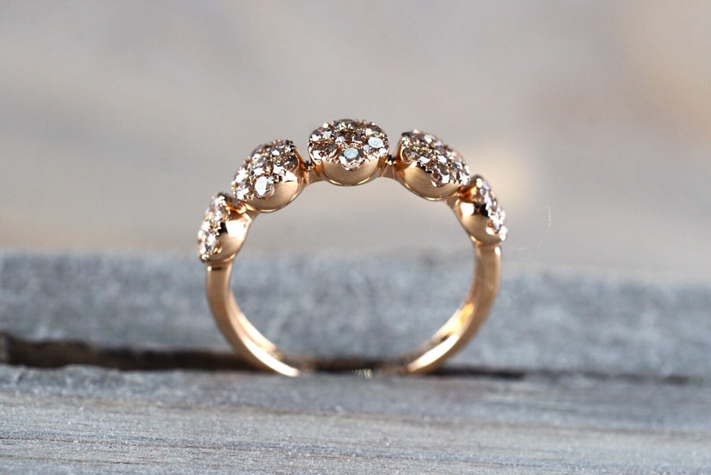 Cognac on sale diamond ring