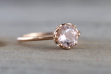 Melrose Smooth Crown Morganite Ring 6mm