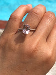 Liz Morganite Ring 14k Gold Oval 10x8