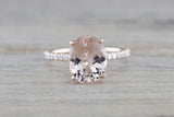 Ondrea Oval Hidden Under Halo Diamond Engagement Ring