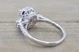 Emerald Cut Moissanite Grandeur Ring M3086