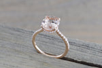 Ondrea Oval Hidden Under Halo Diamond Engagement Ring