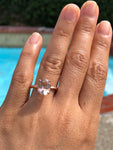 Liz Morganite Ring 14k Gold Oval 10x8