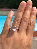 Liz Morganite Ring 14k Gold Oval 10x8