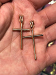 14kt Rose Gold Cross and Chain