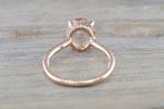 Ondrea Oval Hidden Under Halo Diamond Engagement Ring
