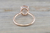 Ondrea Oval Hidden Under Halo Diamond Engagement Ring