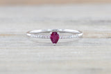 Pear Ruby And Diamond Ring FR01009