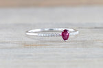 Pear Ruby And Diamond Ring FR01009