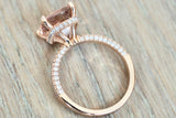 Cushion Cut Hidden Halo 3d Pave Diamonds ASPER1430058