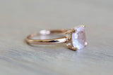 Pink Quartz Gemstone Ring