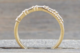 18kt Gold X Cross Baguette and Round Diamond Ring ASPBR010023