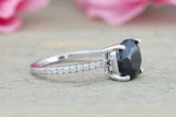 Payment plan 14k White Gold Diamond and Black Onyx ring