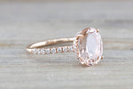 Ondrea Oval Hidden Under Halo Diamond Engagement Ring