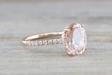 Ondrea Oval Hidden Under Halo Diamond Engagement Ring