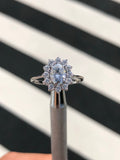 Heirloom Halo Diamond ring with Moissanite M3097
