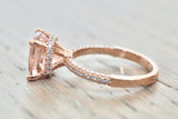 Cushion Cut Hidden Halo 3d Pave Diamonds ASPER1430058